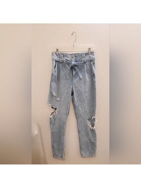 American Eagle Ripped Wide-Leg Jeans